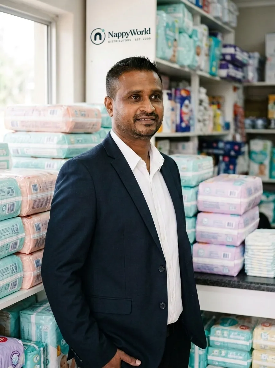 Desigan Pushkaram Govender, founder of NappyWorld Distributors